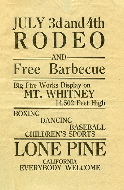 lone pine rodeo